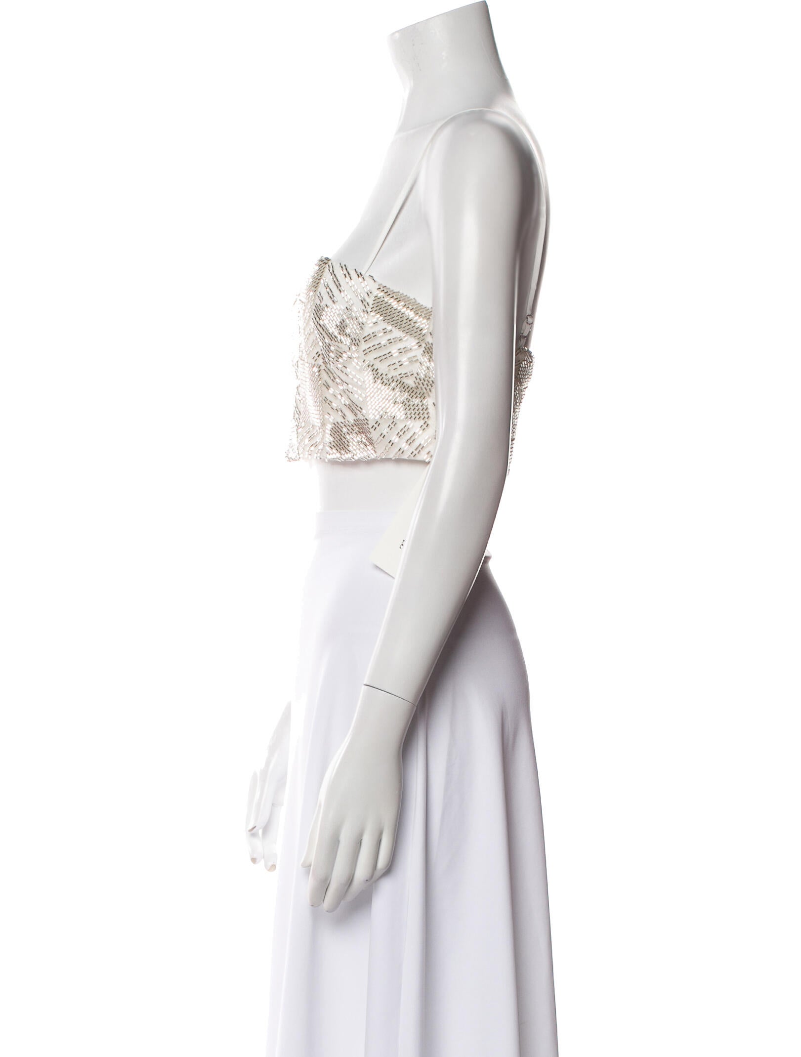 Ramy Brook Printed Strapless Crop Top w/ Tags