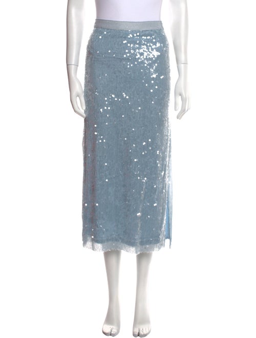 Ramy Brook Glitter Accents Midi Length Skirt