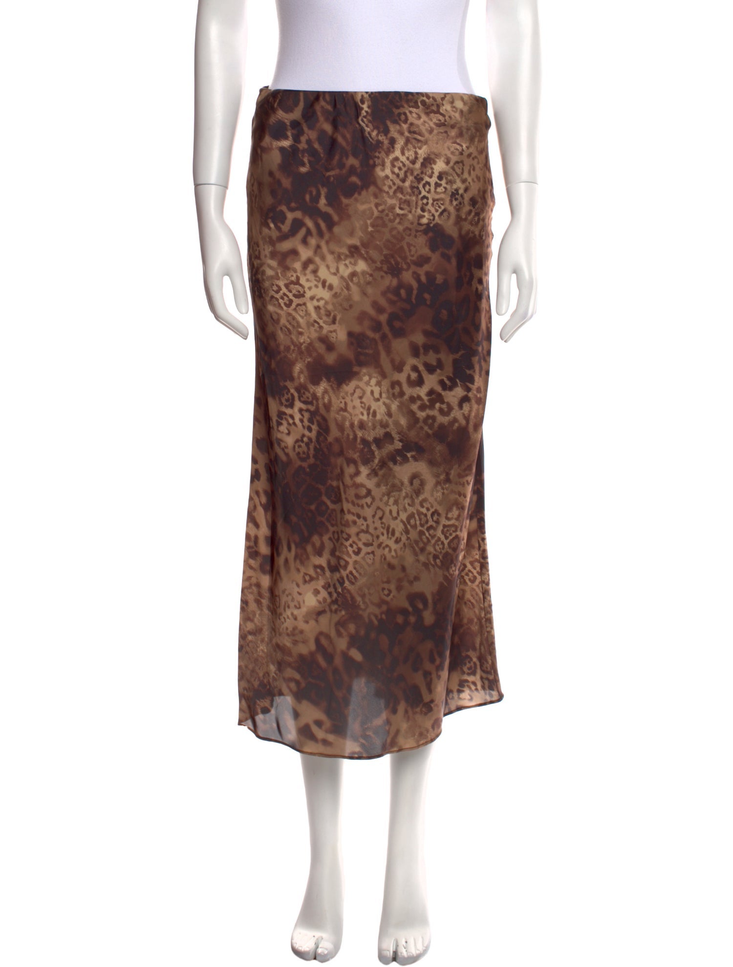 Ramy Brook Animal Print Midi Length Skirt