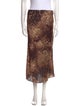 Ramy Brook Animal Print Midi Length Skirt