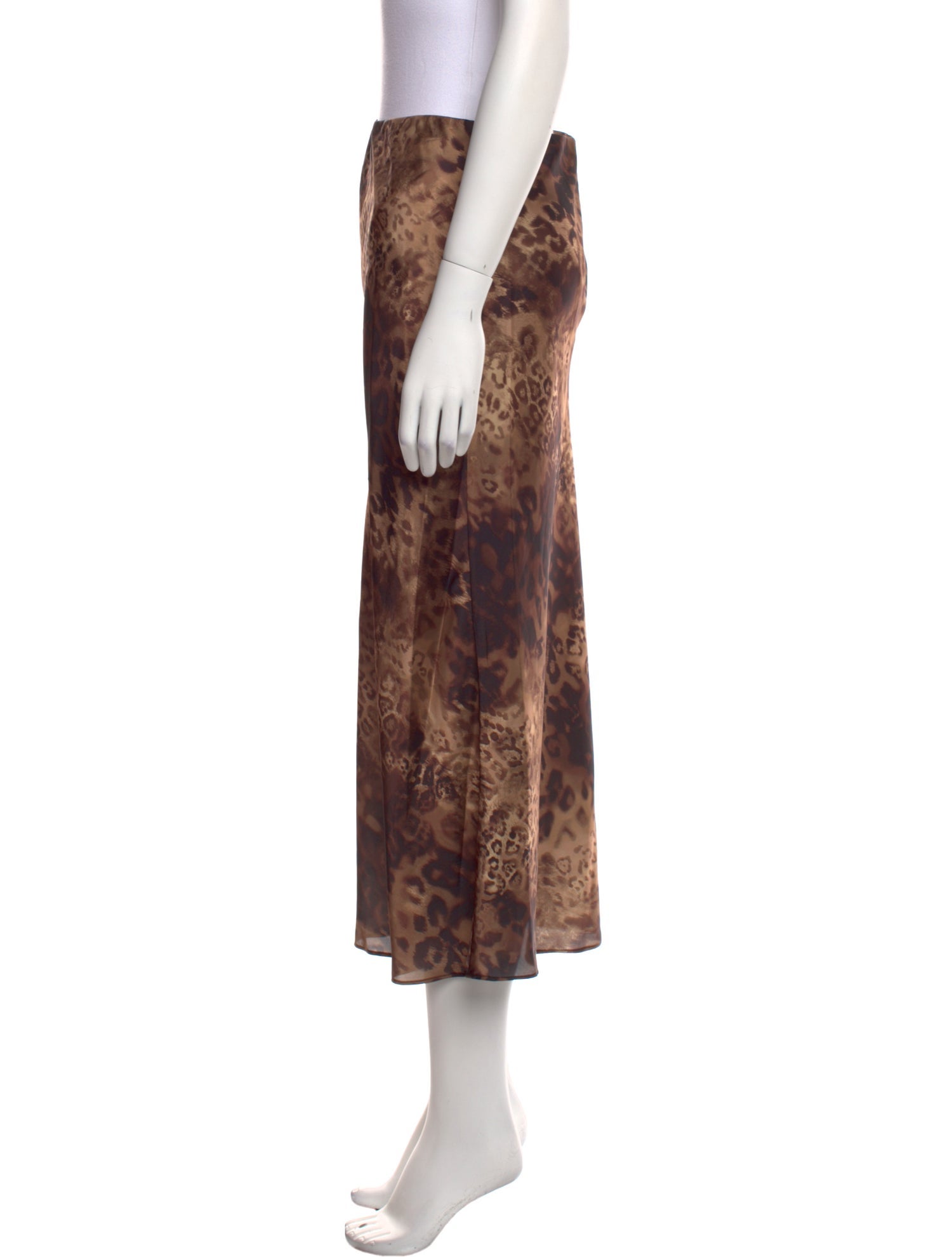 Ramy Brook Animal Print Midi Length Skirt