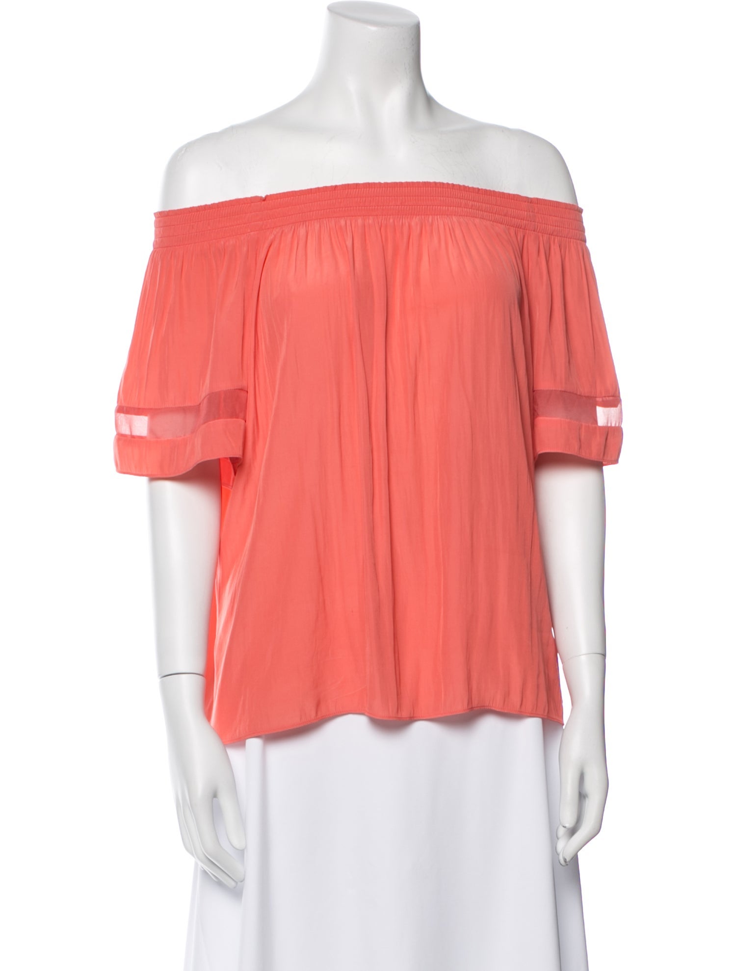 Ramy Brook Off-The-Shoulder Short Sleeve Blouse