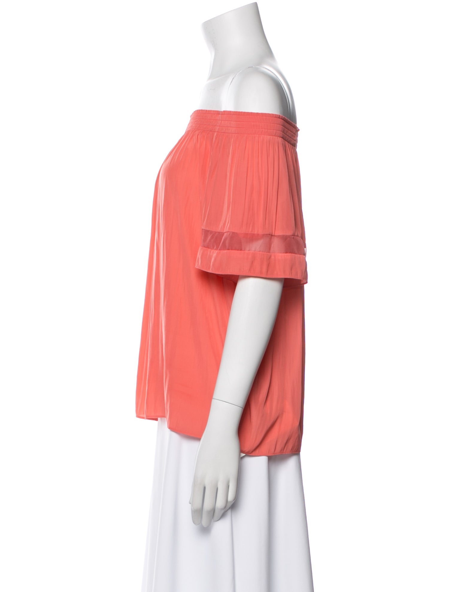 Ramy Brook Off-The-Shoulder Short Sleeve Blouse