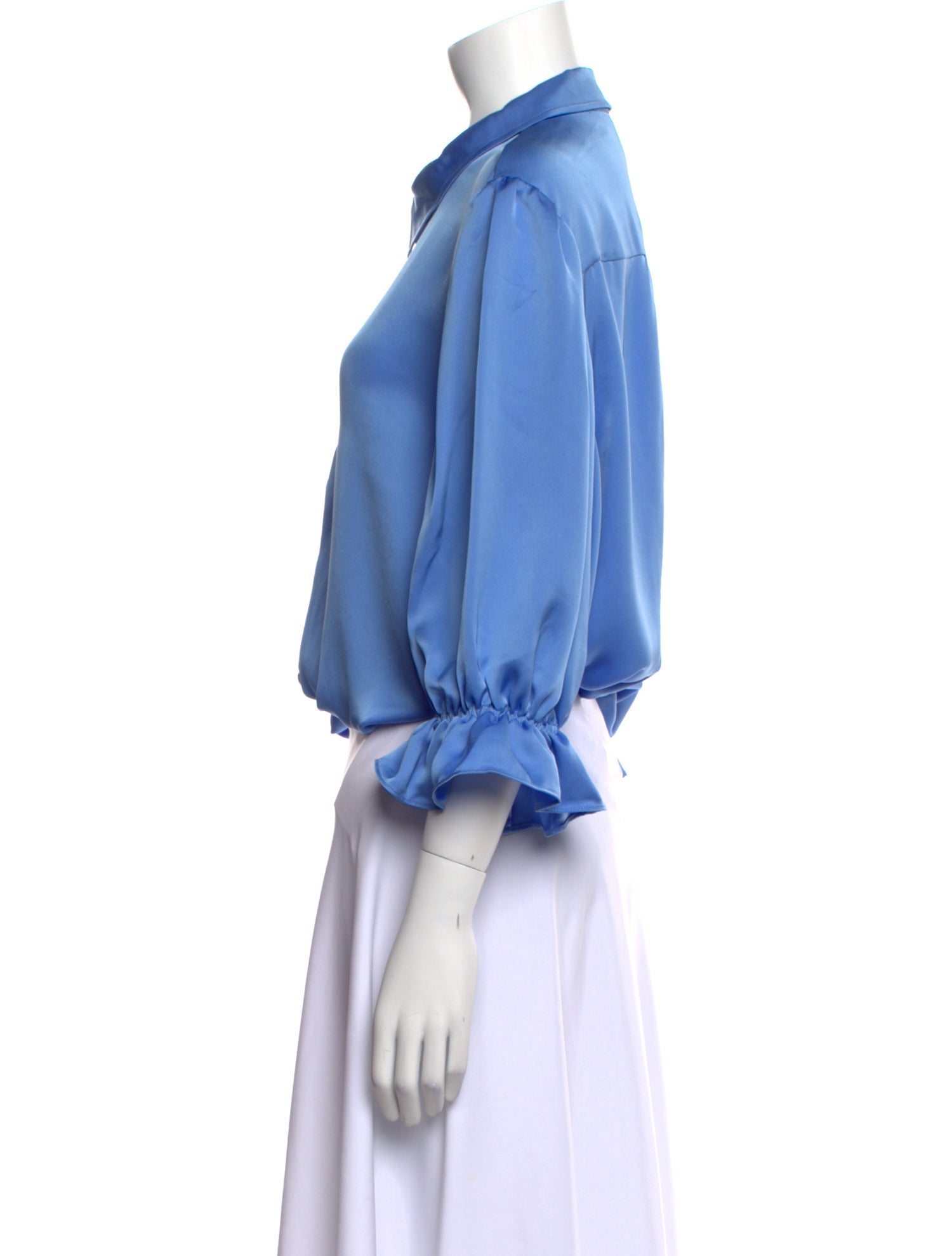 Ramy Brook Three-Quarter Sleeve Crop Top