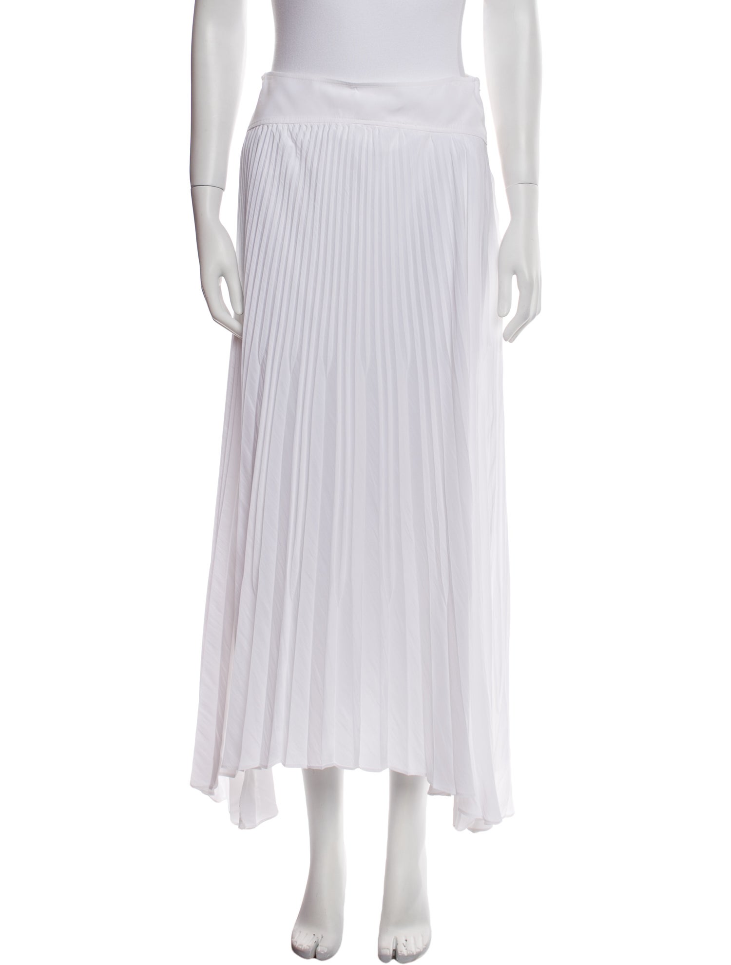 Ramy Brook Pleated Accents Midi Length Skirt