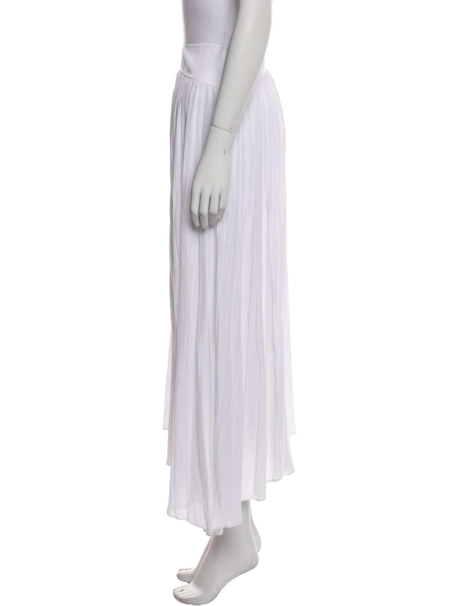 Ramy Brook Pleated Accents Midi Length Skirt