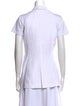 Ramy Brook V-Neck Short Sleeve Button-Up Top