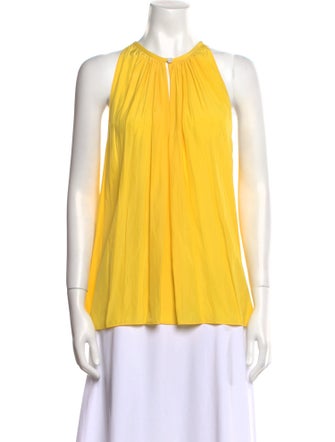 Ramy Brook Crew Neck Sleeveless Blouse