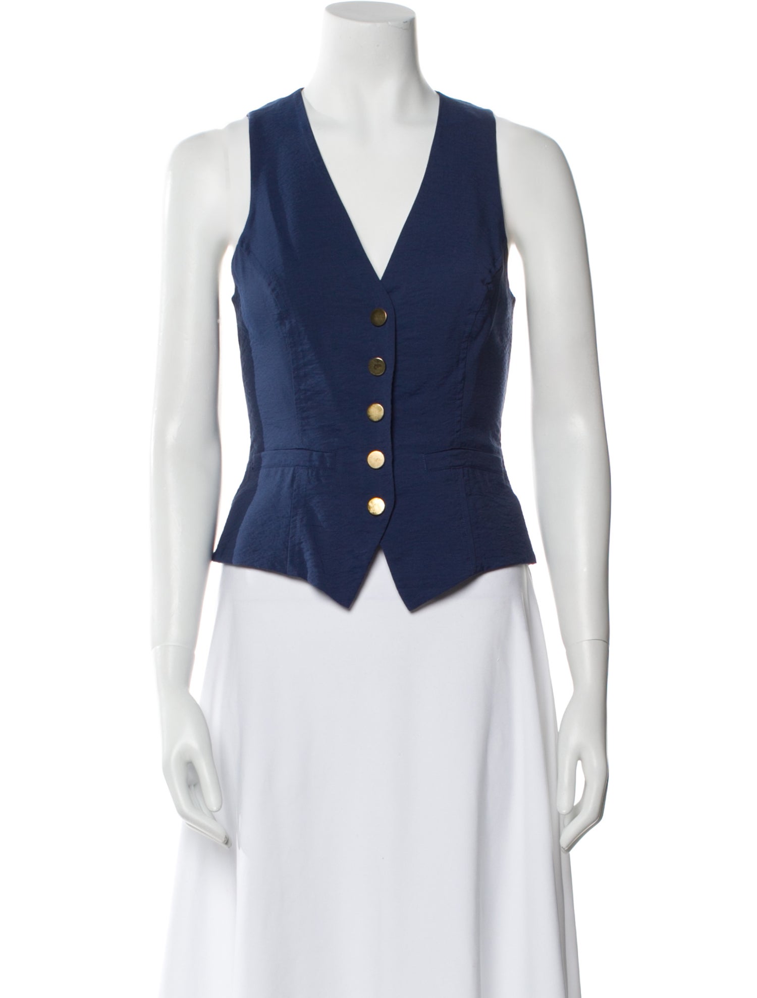 Ramy Brook V-Neck Sleeveless Crop Top