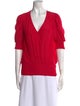 Ramy Brook V-Neck Three-Quarter Sleeve Blouse