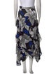 Ramy Brook Floral Print Midi Length Skirt