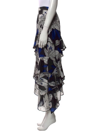 Ramy Brook Floral Print Midi Length Skirt