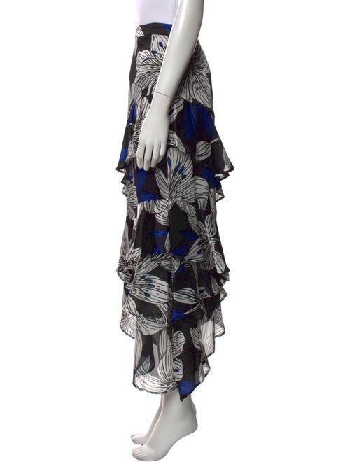 Ramy Brook Floral Print Midi Length Skirt