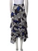 Ramy Brook Floral Print Midi Length Skirt