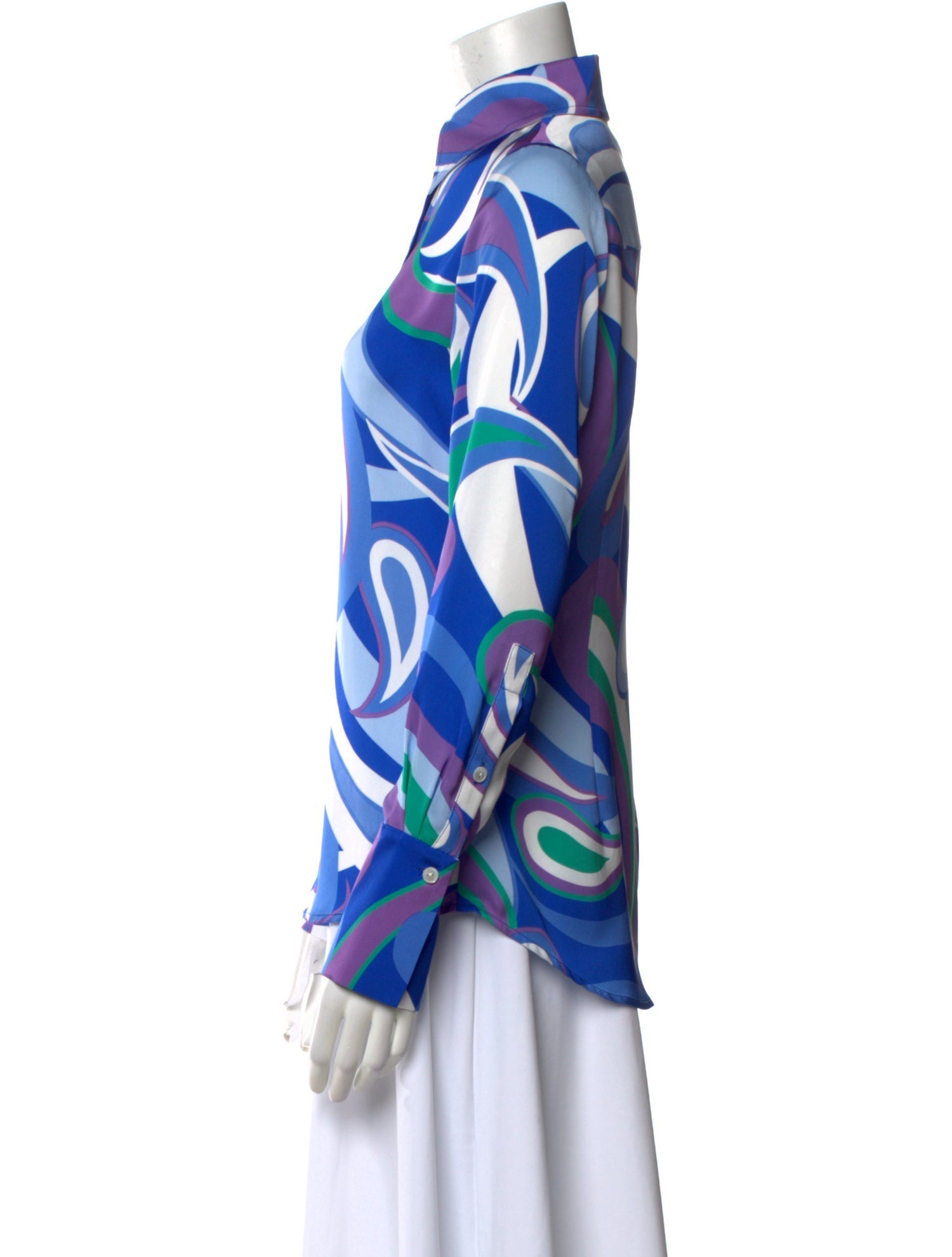 Ramy Brook Printed Mock Neck Blouse w/ Tags