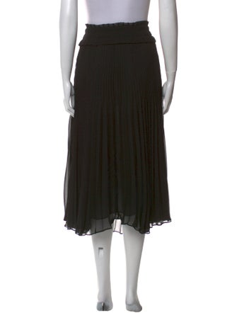 Ramy Brook Pleated Accents Midi Length Skirt