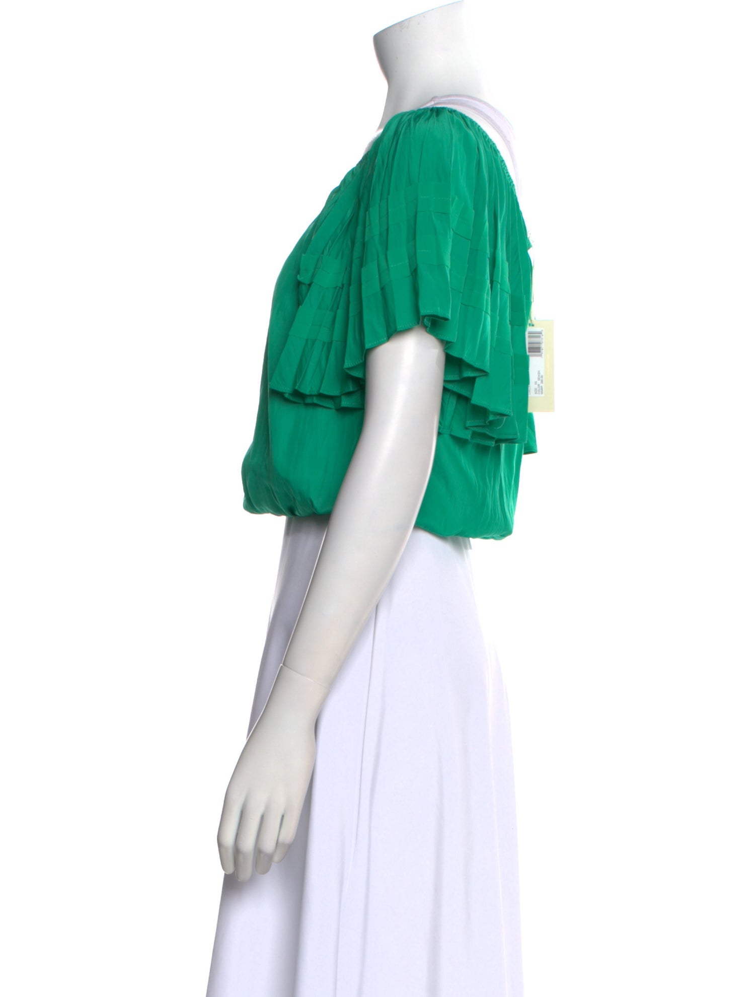 Ramy Brook Bateau Neckline Short Sleeve Crop Top w/ Tags