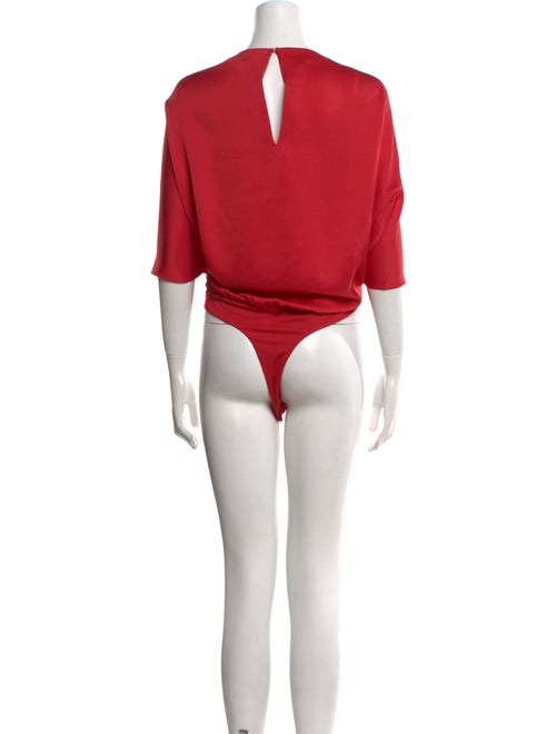 Ramy Brook V-Neck Three-Quarter Sleeve Bodysuit