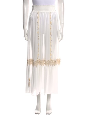 Ramy Brook Tassel Accents Midi Length Skirt