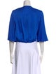 Ramy Brook V-Neck Short Sleeve Crop Top