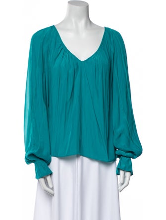 Ramy Brook V-Neck Long Sleeve Blouse