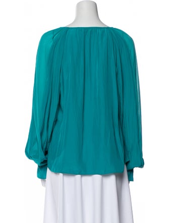 Ramy Brook V-Neck Long Sleeve Blouse