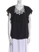Ramy Brook Scoop Neck Short Sleeve Blouse