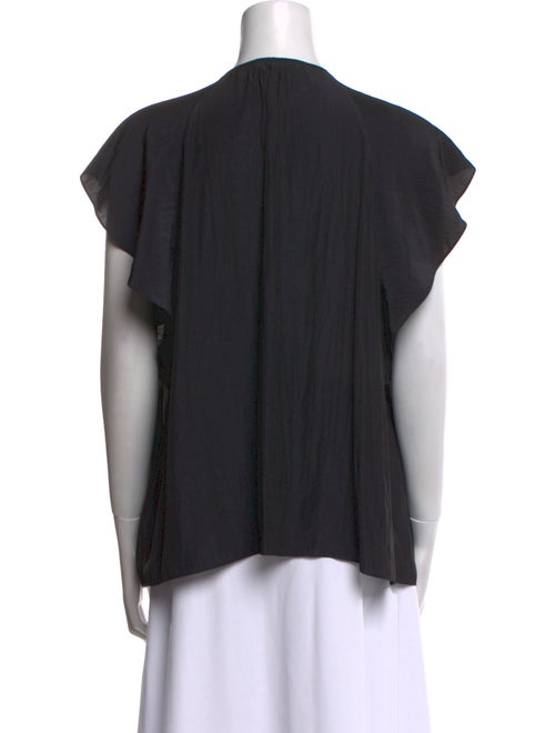 Ramy Brook Scoop Neck Short Sleeve Blouse