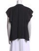 Ramy Brook Scoop Neck Short Sleeve Blouse