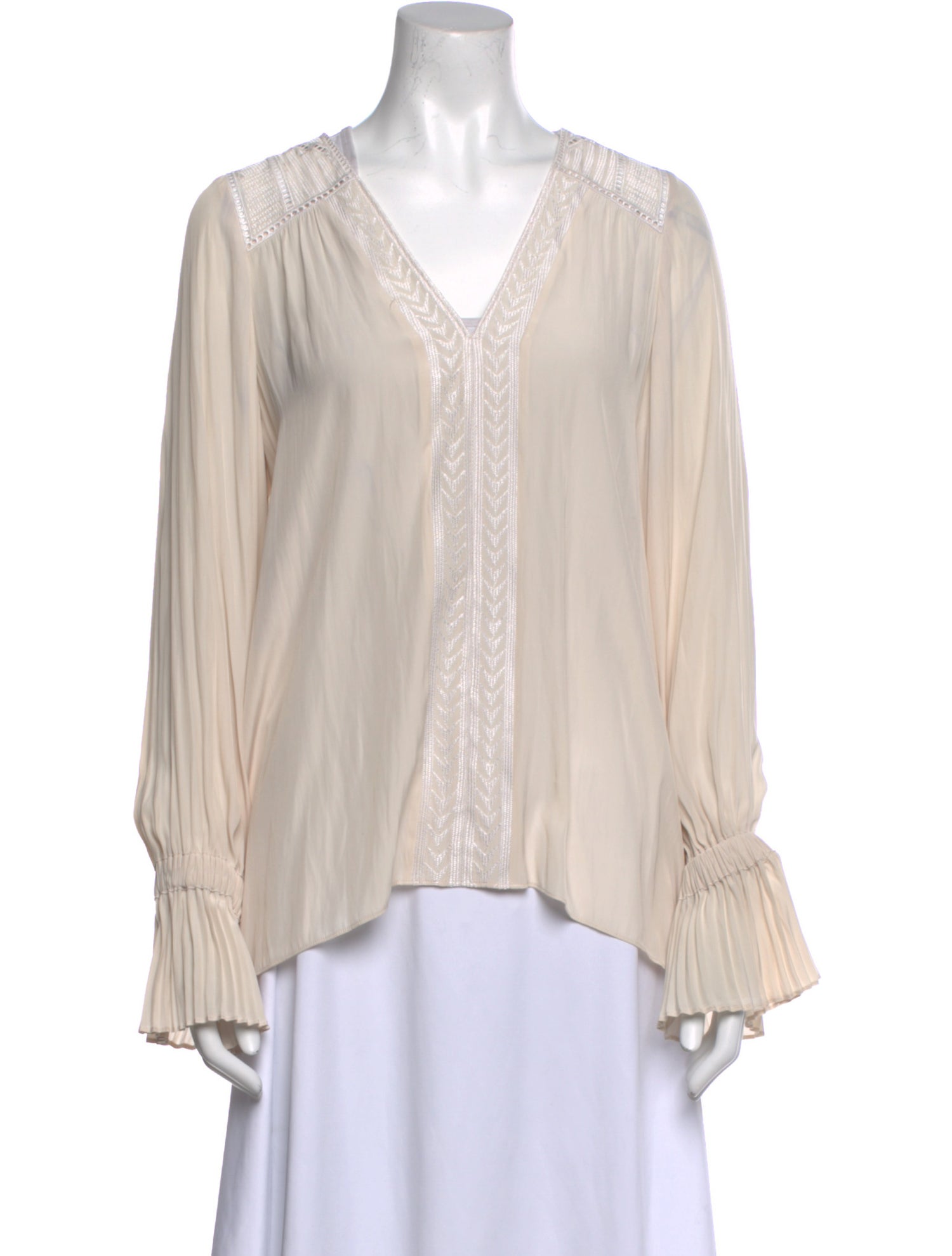 Ramy Brook V-Neck Long Sleeve Blouse