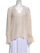 Ramy Brook V-Neck Long Sleeve Blouse
