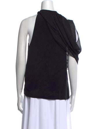 Ramy Brook Silk Mock Neck Blouse