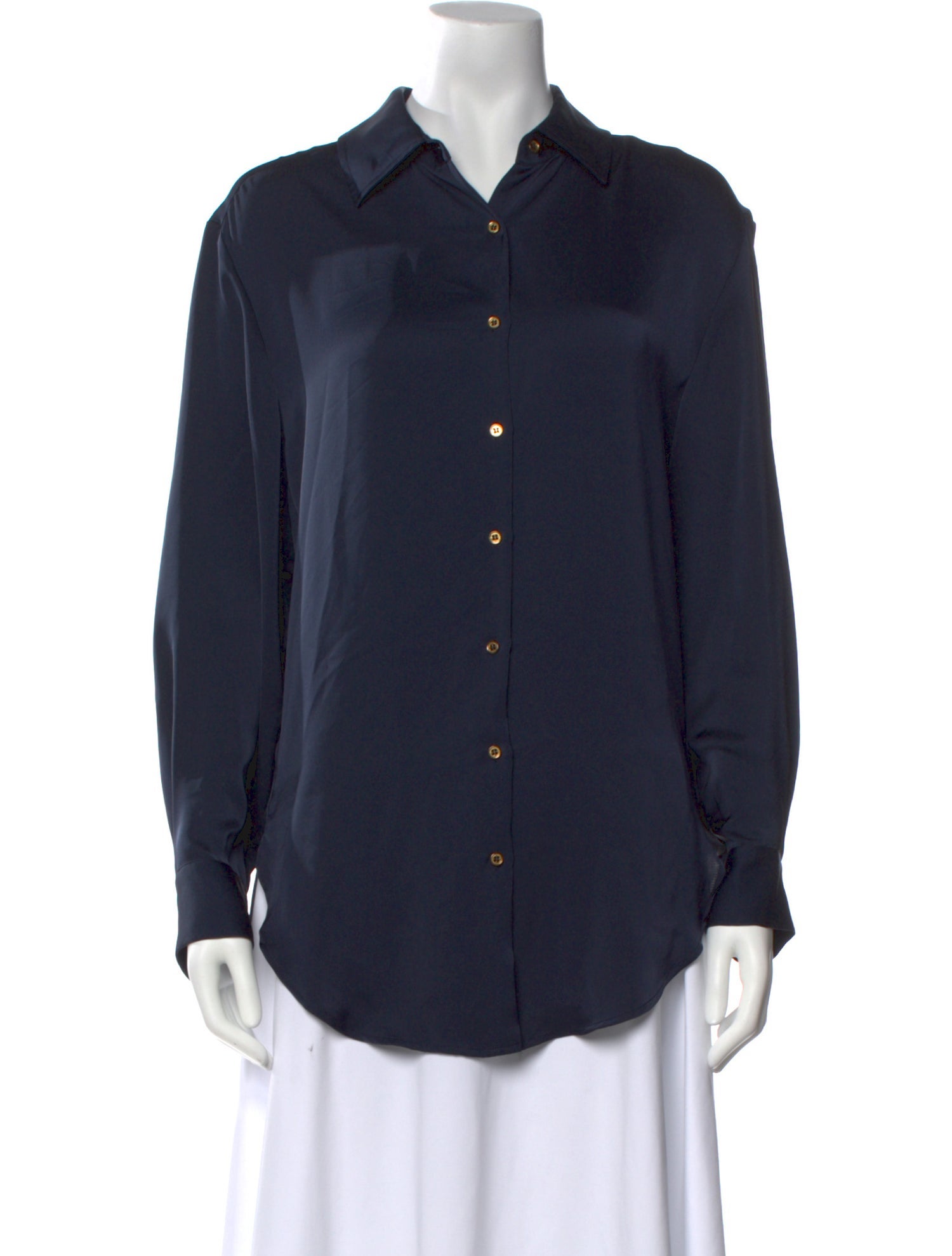 Ramy Brook Long Sleeve Button-Up Top
