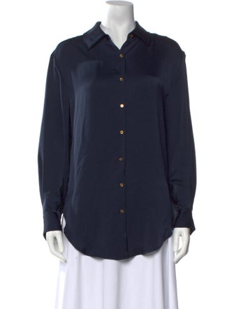 Ramy Brook Long Sleeve Button-Up Top