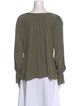 Ramy Brook Scoop Neck Long Sleeve Blouse