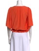 Ramy Brook V-Neck Three-Quarter Sleeve Blouse