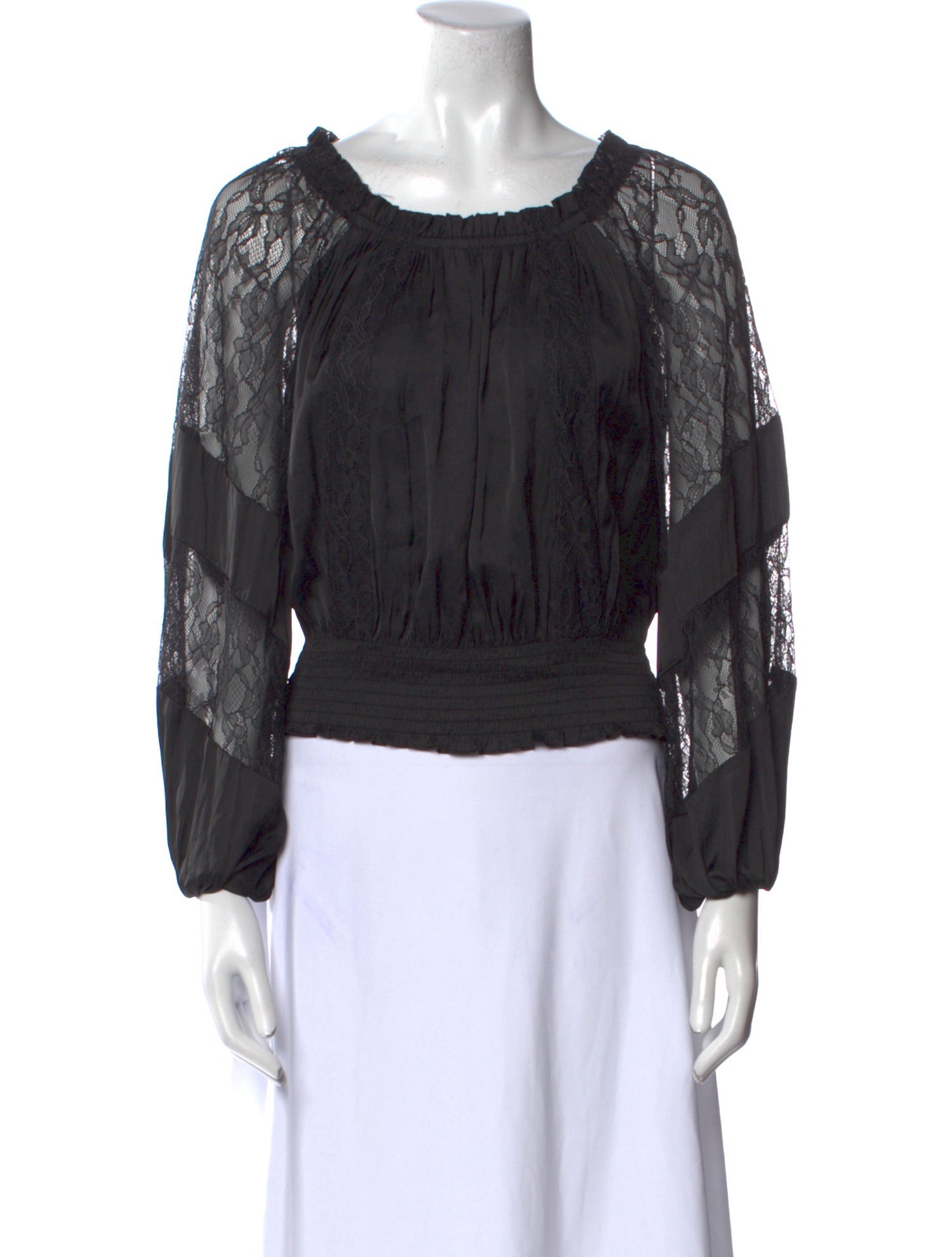 Ramy Brook Bateau Neckline Long Sleeve Blouse