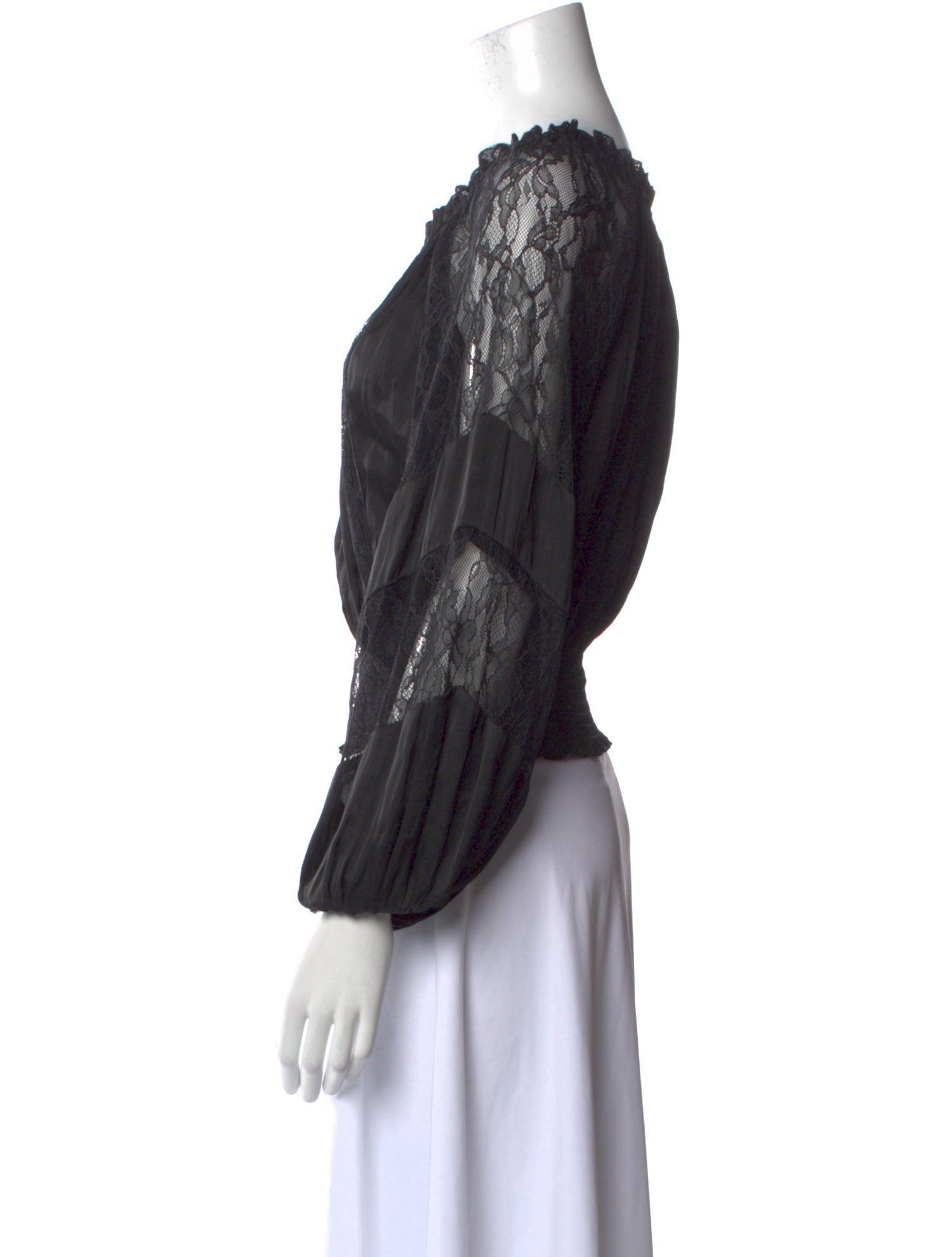 Ramy Brook Bateau Neckline Long Sleeve Blouse