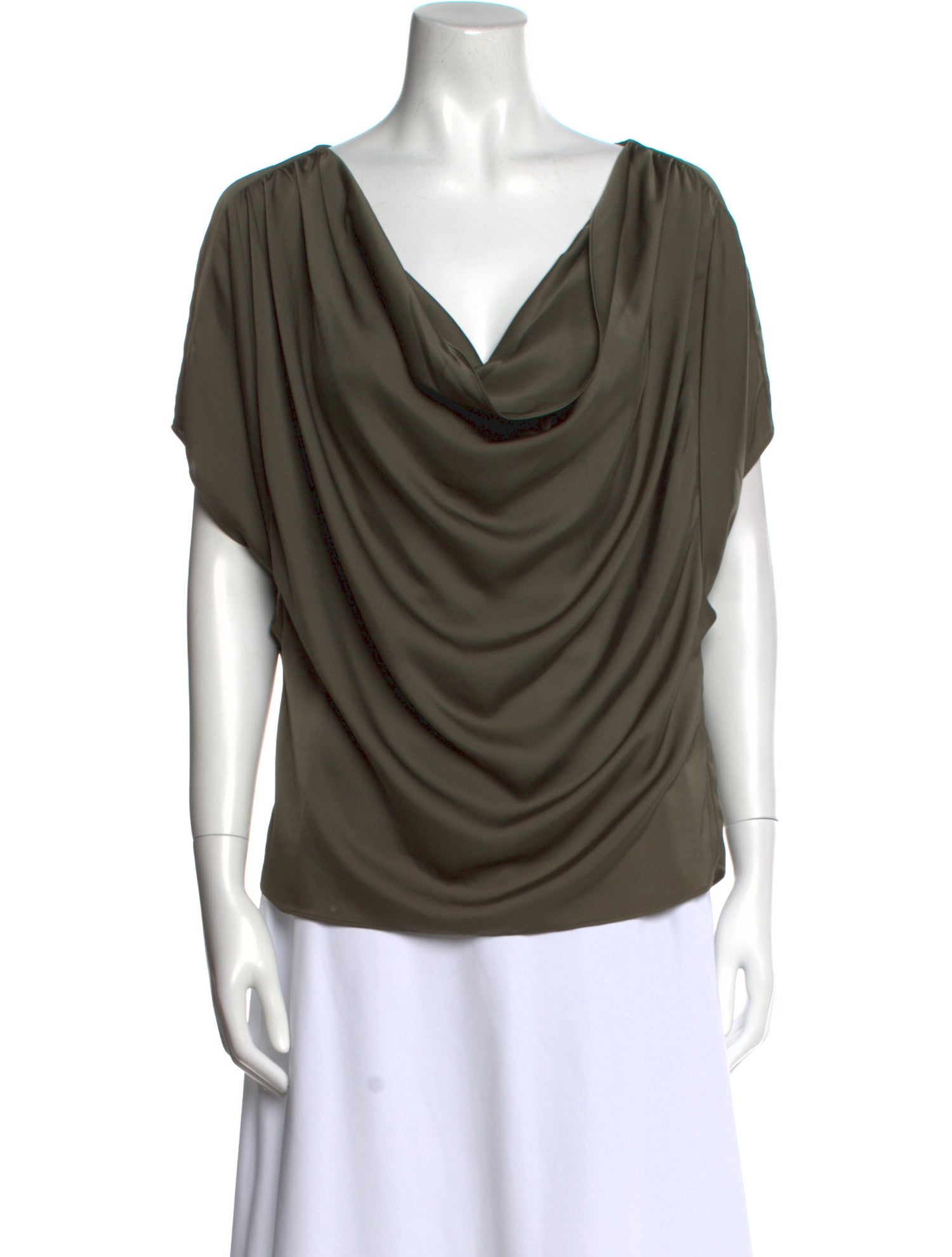Ramy Brook Cowl Neck Short Sleeve T-Shirt