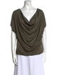 Ramy Brook Cowl Neck Short Sleeve T-Shirt