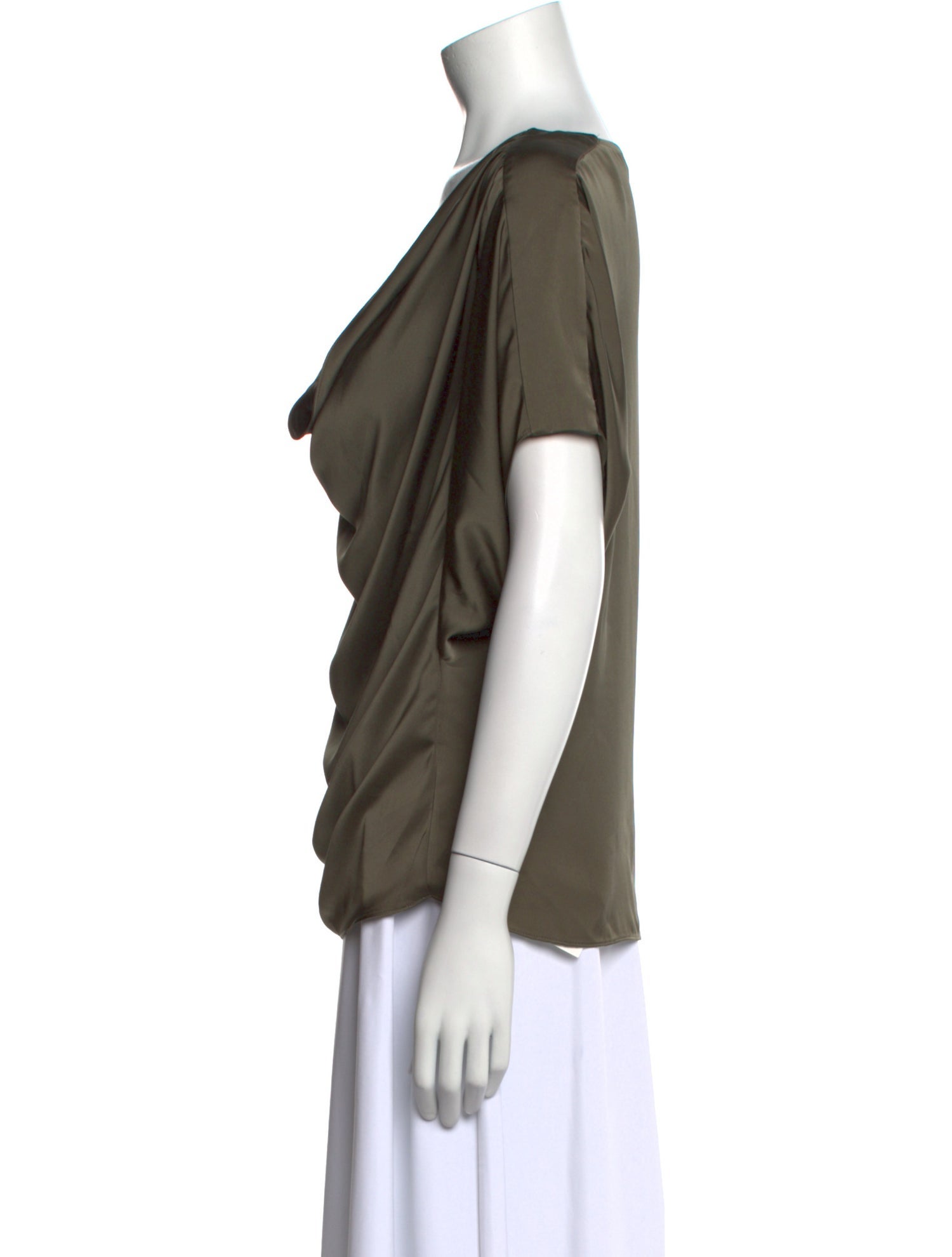 Ramy Brook Cowl Neck Short Sleeve T-Shirt