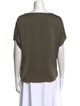 Ramy Brook Cowl Neck Short Sleeve T-Shirt