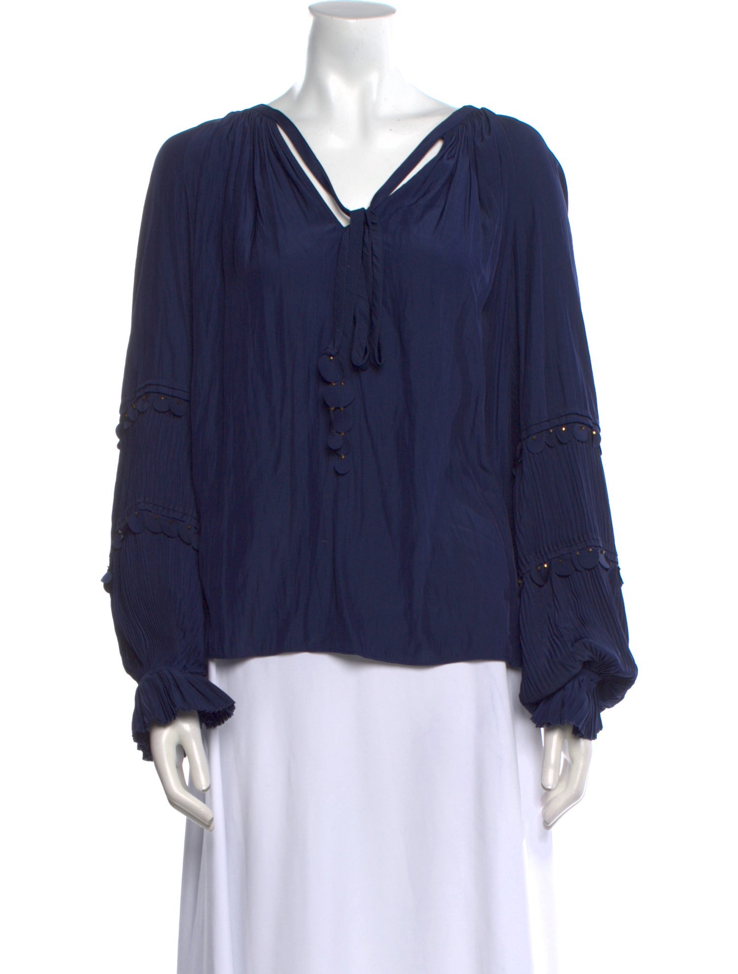 Ramy Brook V-Neck Long Sleeve Blouse