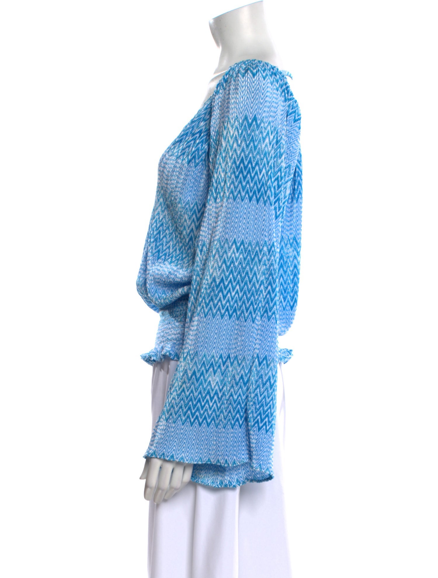 Ramy Brook Printed V-Neck Blouse