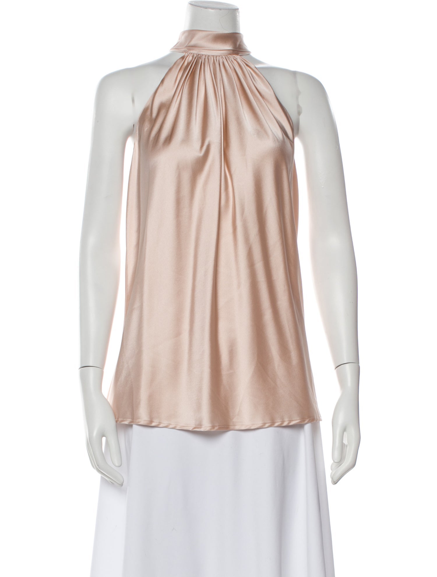 Ramy Brook Silk Mock Neck Blouse