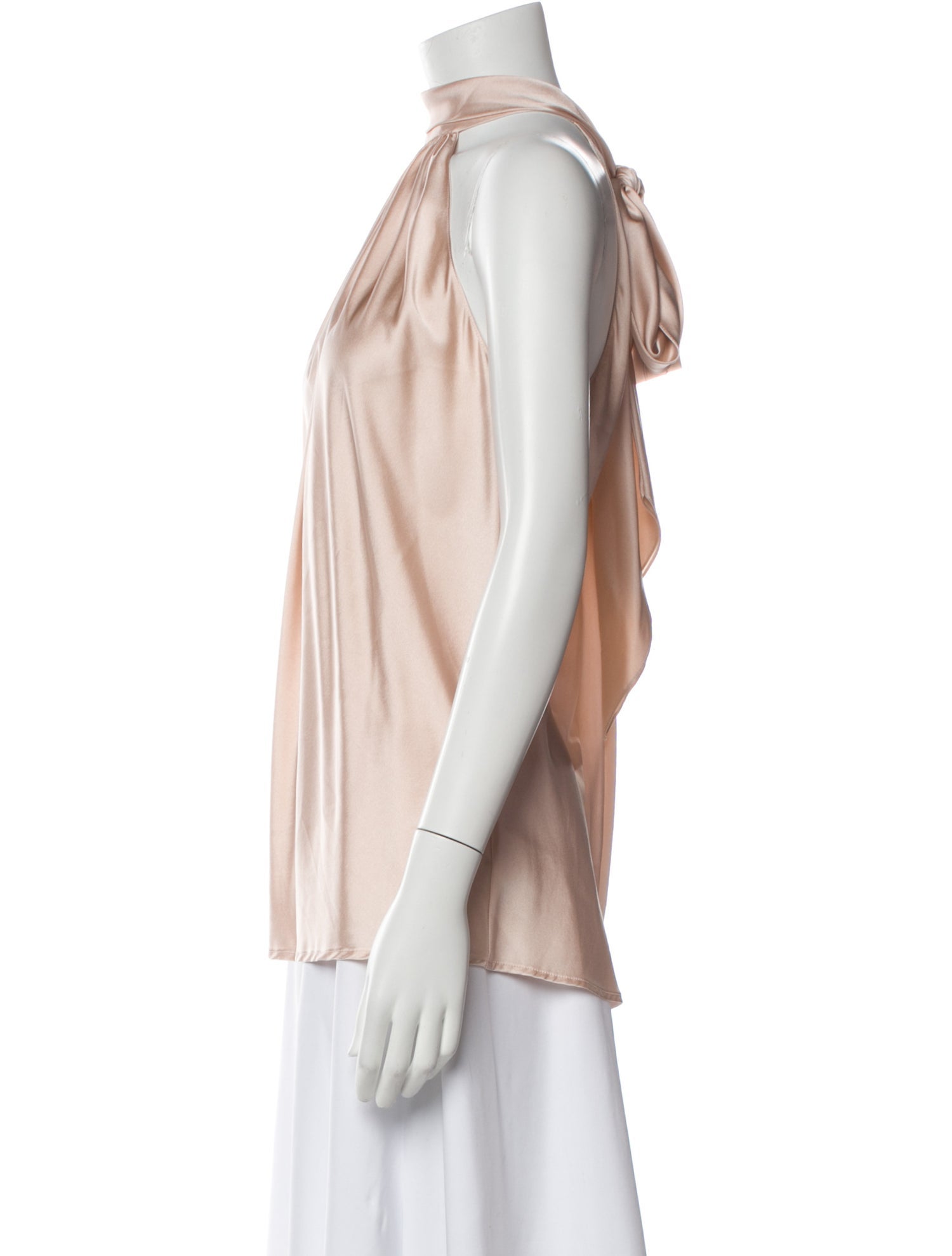 Ramy Brook Silk Mock Neck Blouse