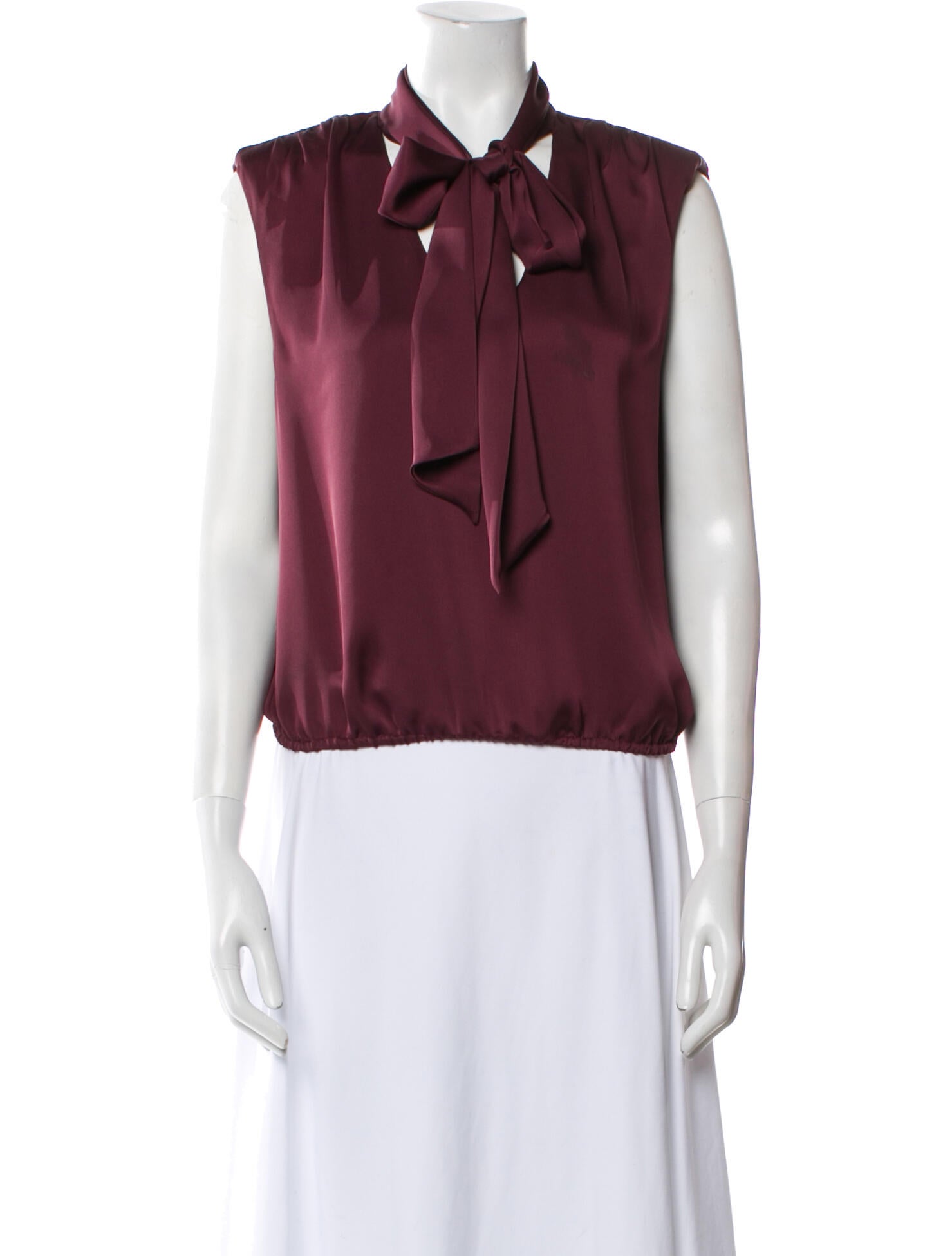 Ramy Brook Tie Neck Sleeveless Blouse