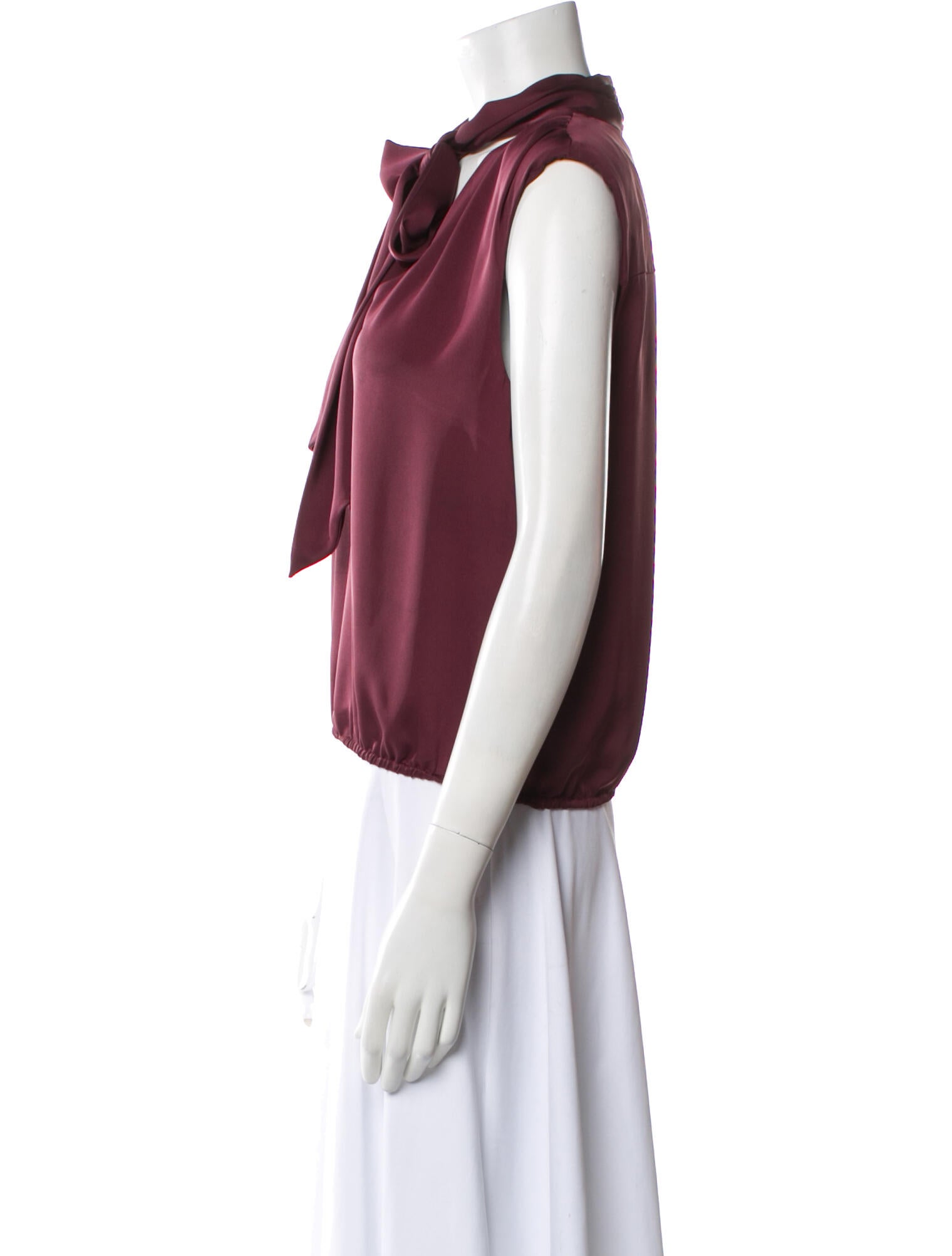 Ramy Brook Tie Neck Sleeveless Blouse