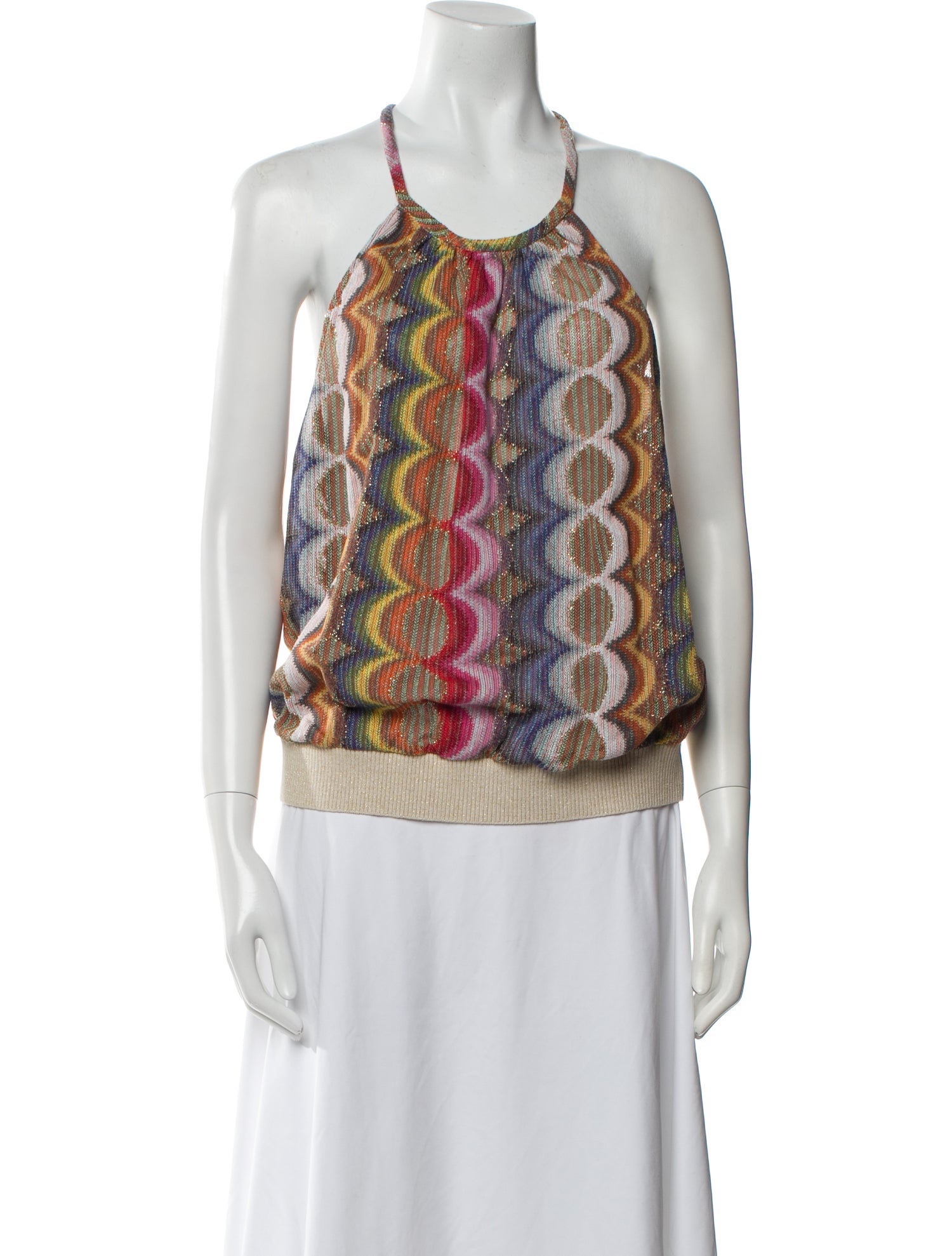 Ramy Brook Printed Halterneck Top