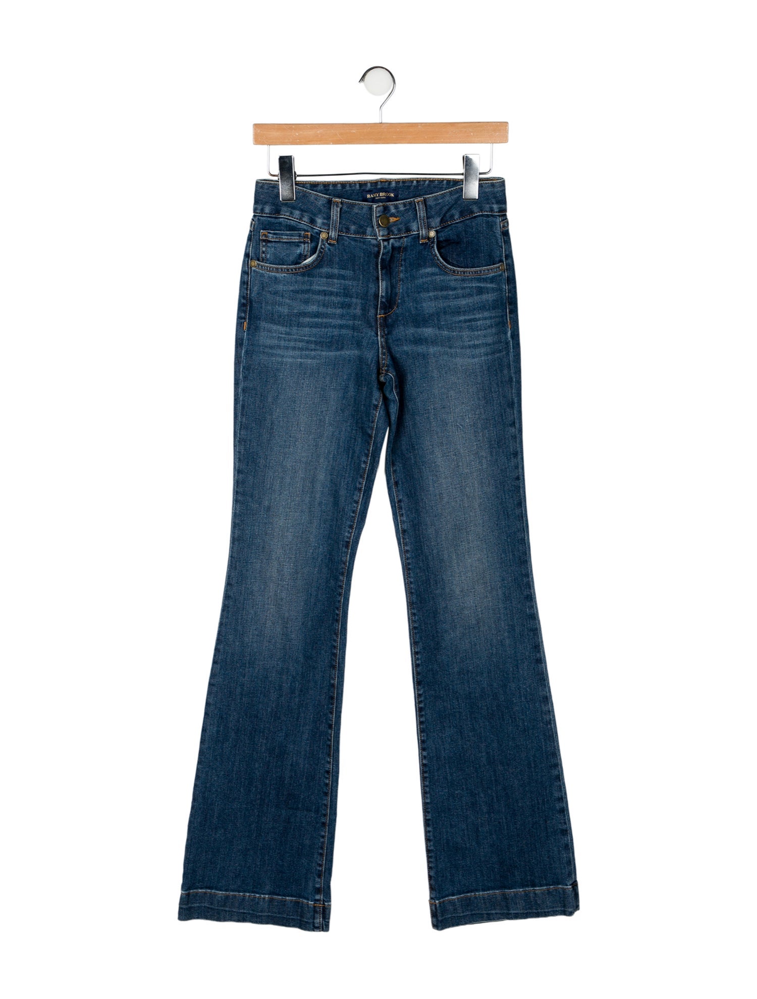 Ramy Brook Mid-Rise Wide Leg Jeans